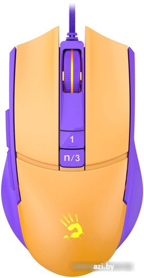 Игровая мышь A4Tech Bloody L65 Max (желтый/фиолетовый)
