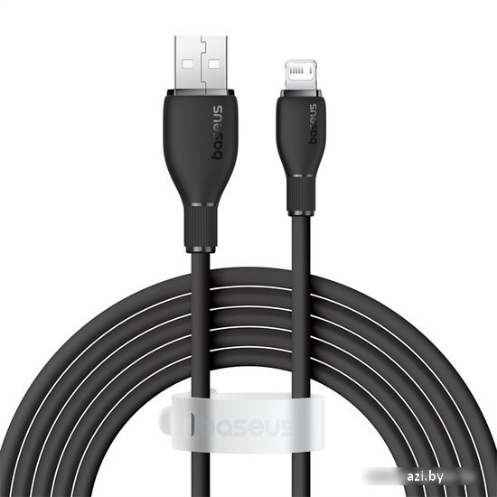 Кабель Baseus Pudding Series USB Type-A - Lightning (2 м, черный)