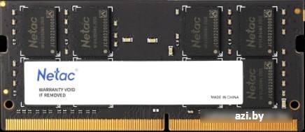 Оперативная память Netac Basic 16GB DDR4 SODIMM PC4-25600 NTBSD4N32SP-16
