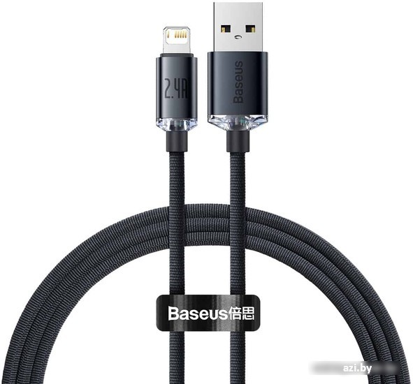 Кабель Baseus CAJY000101 USB Type-A - Lightning (2 м, черный)