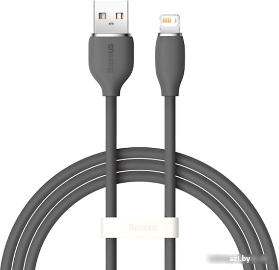 Кабель Baseus Jelly Liquid Silica Gel USB Type-A - Lightning (2 м, черный)